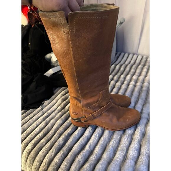 Ugg channing 2 tall riding knee high boot sz 11 leather - Picture 11 of 12
